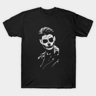 Demon boy spooky Halloween design T-Shirt